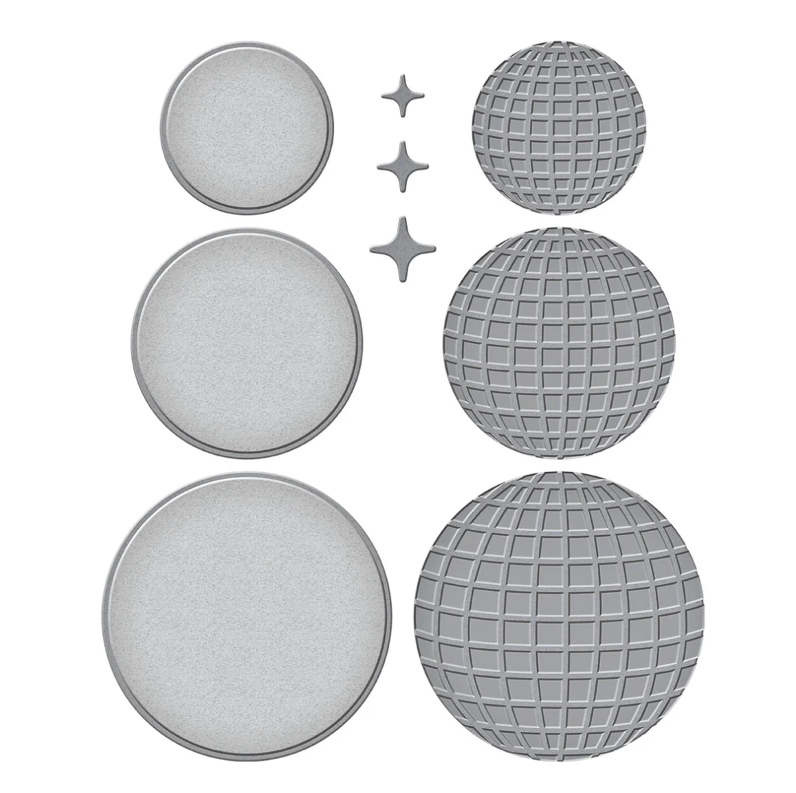 Spellbinders Disco Balls Etched Dies