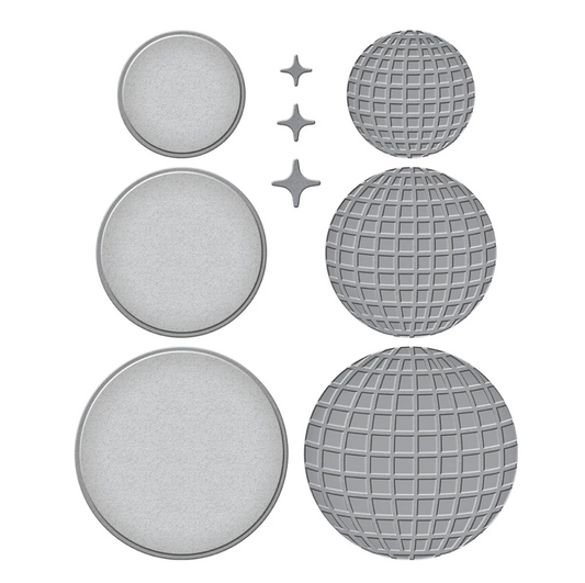 Spellbinders Disco Balls Etched Dies