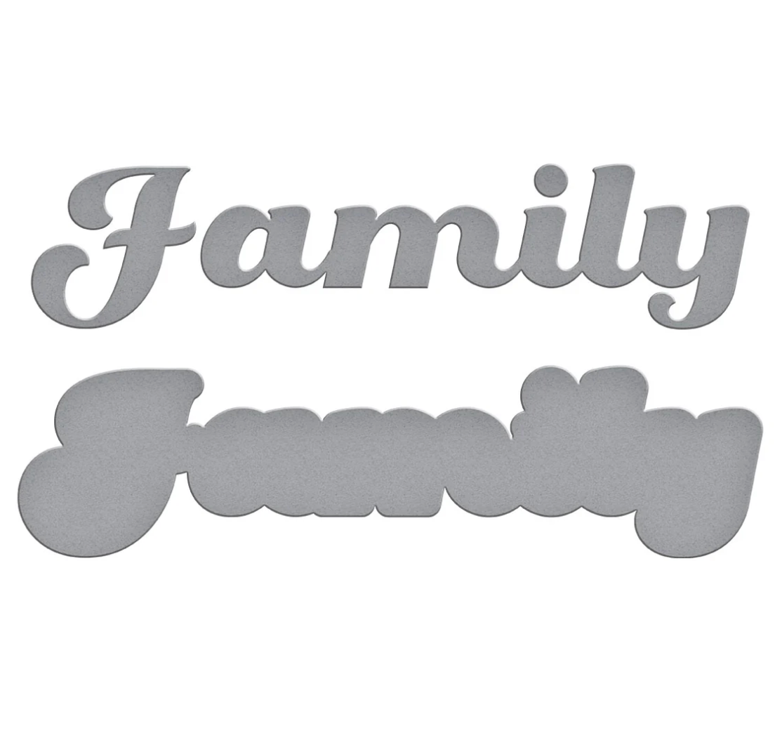 Spellbinders Family Etched Dies