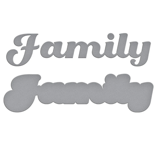 Spellbinders Family Etched Dies