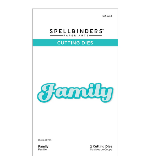 Spellbinders Family Etched Dies
