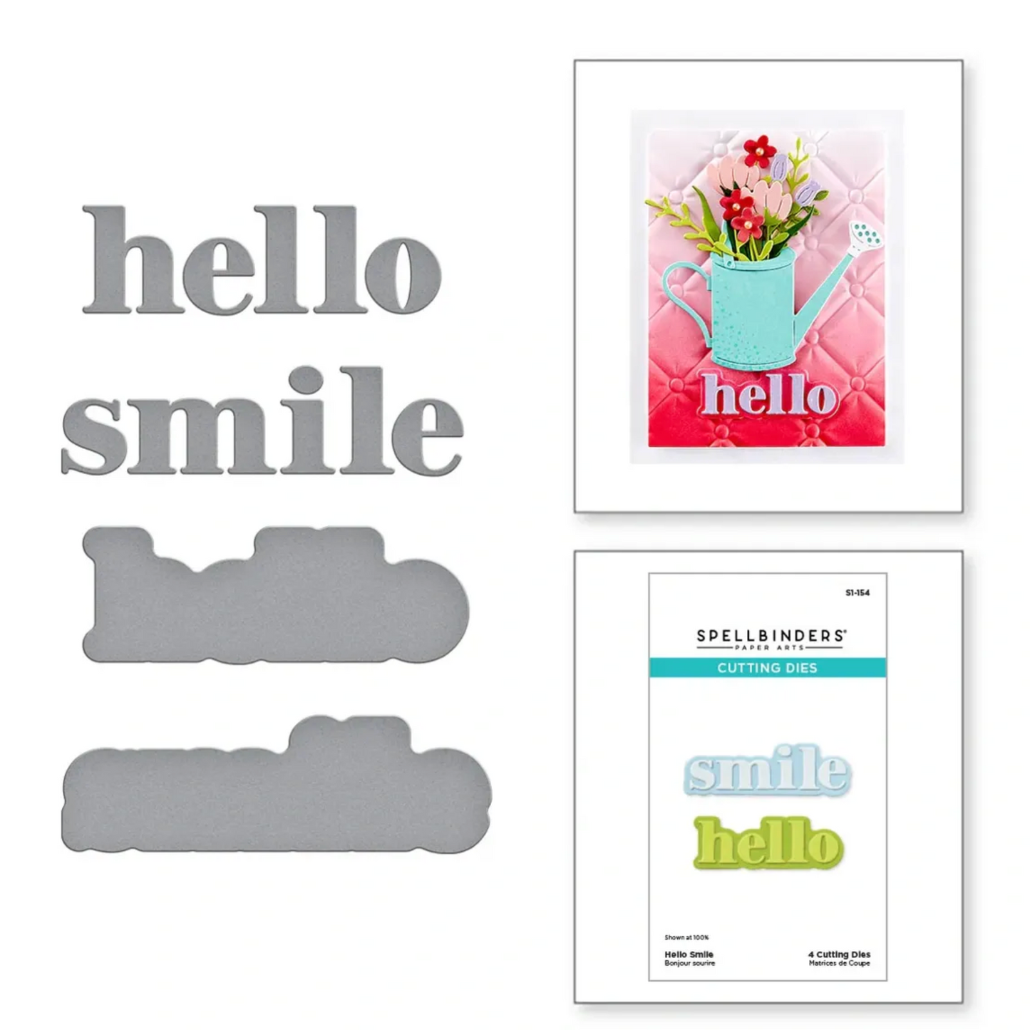 Spellbinders Hello Smile Etched Dies