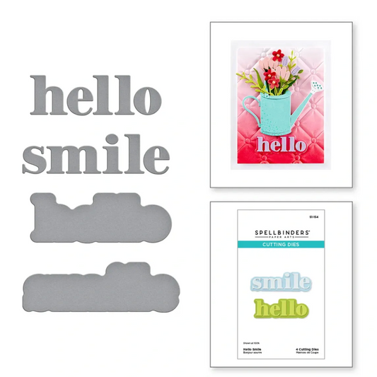 Spellbinders Hello Smile Etched Dies