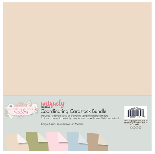 Uniquely Creative Whispers of Wisdom Coordinating Cardstock Bundle