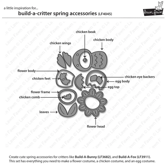 Lawn Fawn Build-a-Critter Spring Accessories Dies