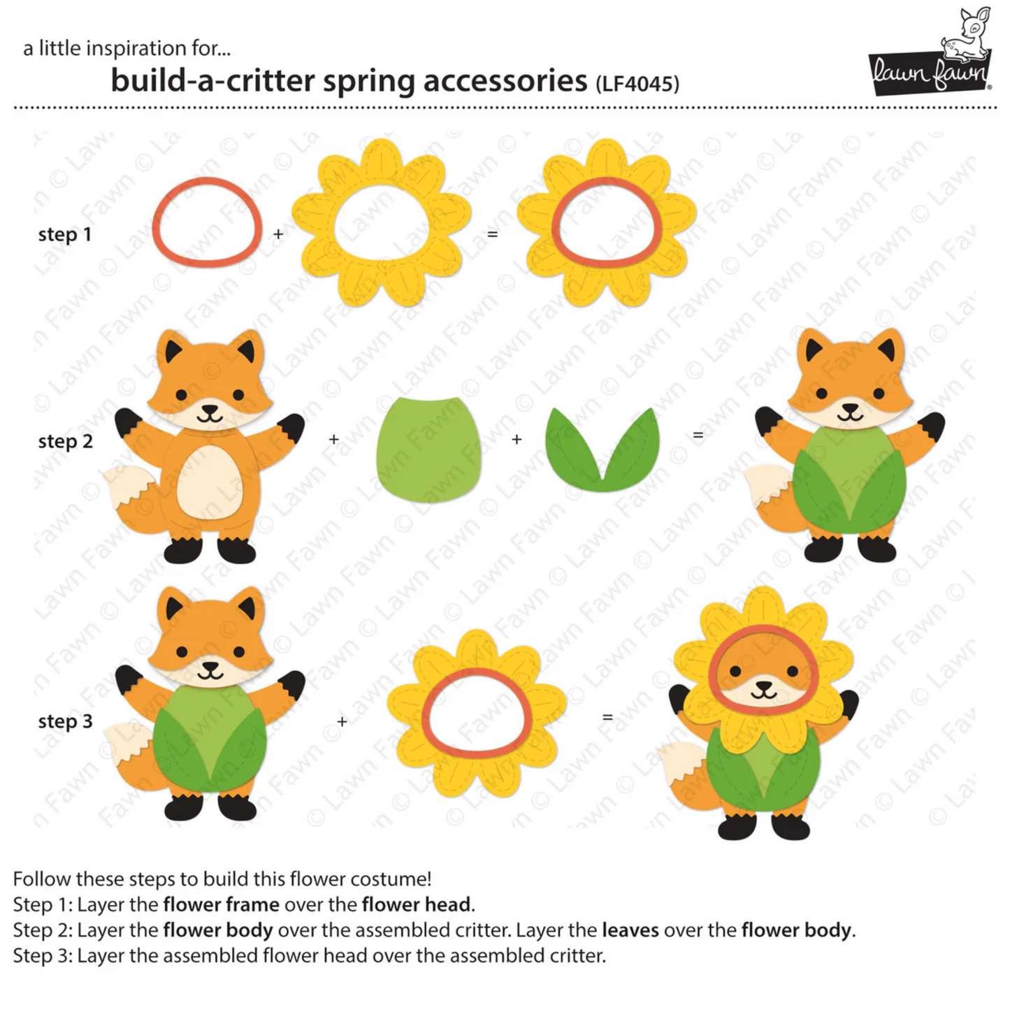 Lawn Fawn Build-a-Critter Spring Accessories Dies