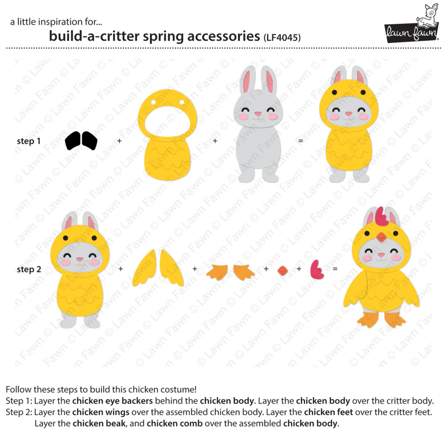 Lawn Fawn Build-a-Critter Spring Accessories Dies