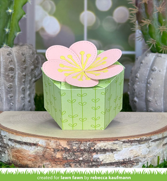 Lawn Fawn Flower Treat Box Die
