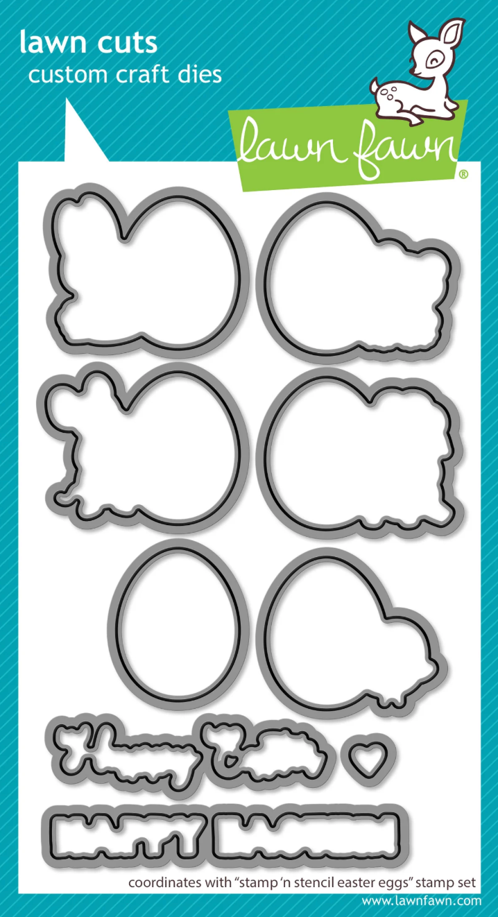 Lawn Fawn Stamp 'n Stencil Easter Eggs Bundle
