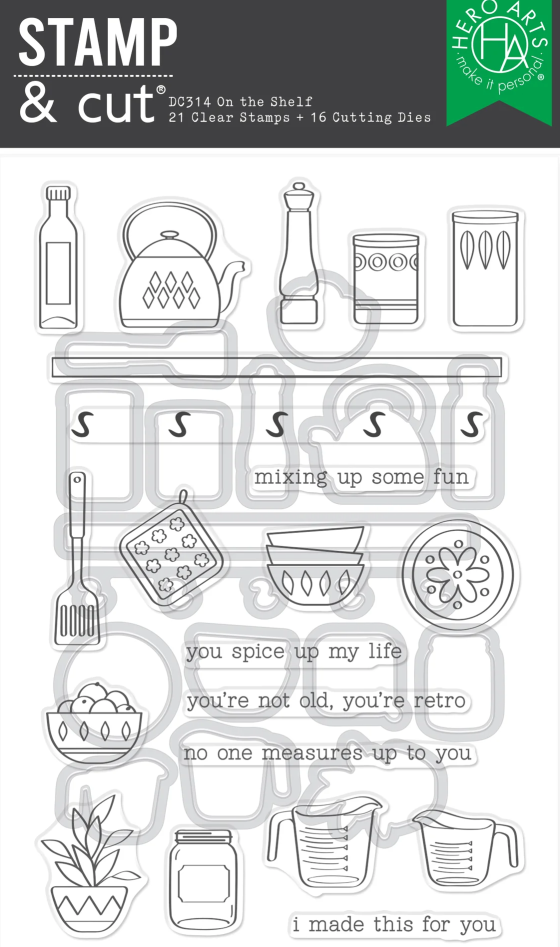 On The Shelf Stamp &amp; Cut Set