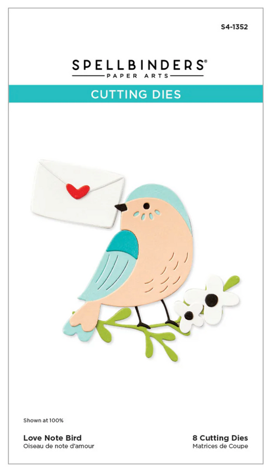 Love Note Bird Etched Dies