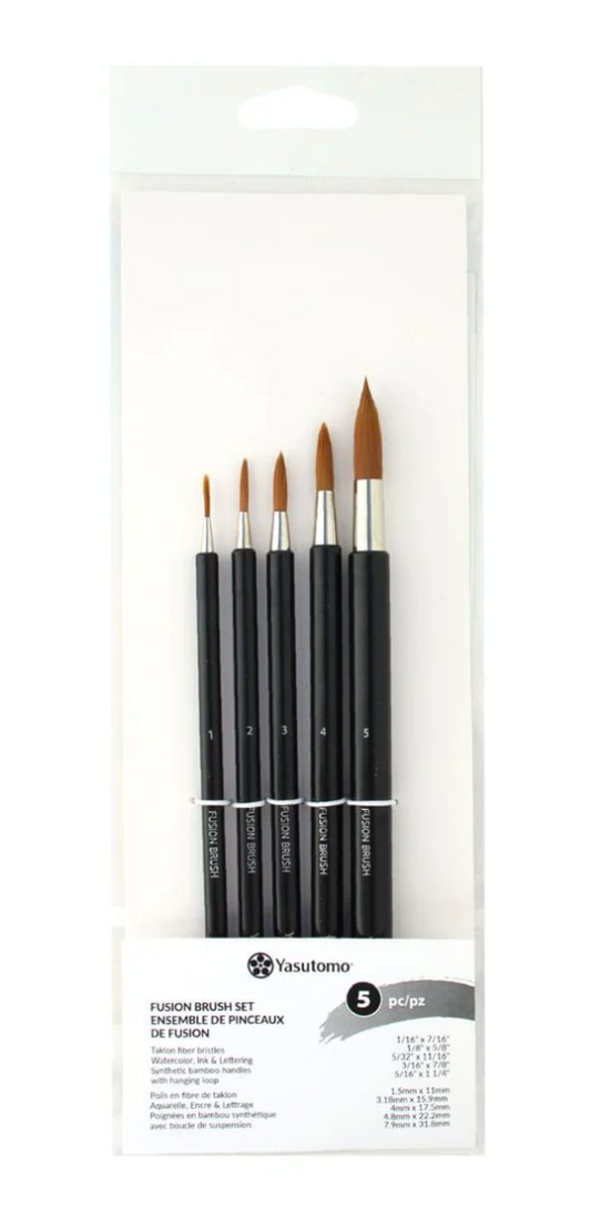 Yasutomo - Fusion Brush Set - Sizes 1 - 5