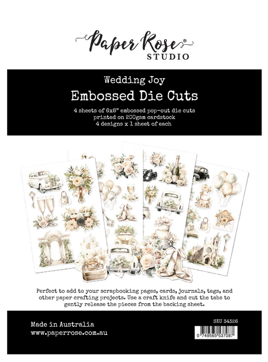 Wedding Joy Embossed Die Cuts