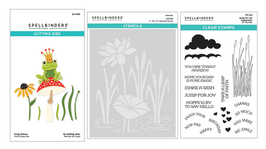 Spellbinders Jump for Joy - I Want it All Bundle w/ Frog Prince Card Kit