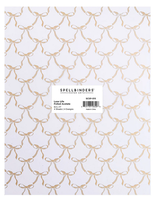 Spellbinders Luxe Life Foiled Acetate