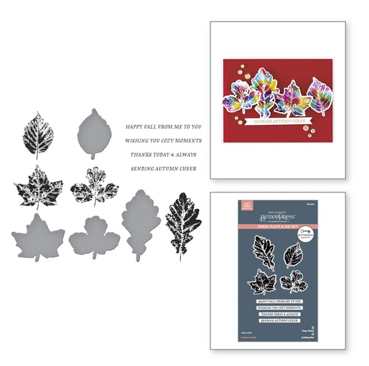 Autumn Cheer Press Plate & Die Set - September 2025 BPS