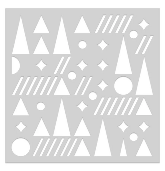 Hero Arts Geometric Holiday Stencil