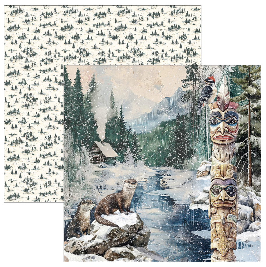 Ciao Bella Forest Tales Paper Pad 12"x12" 12/Pkg