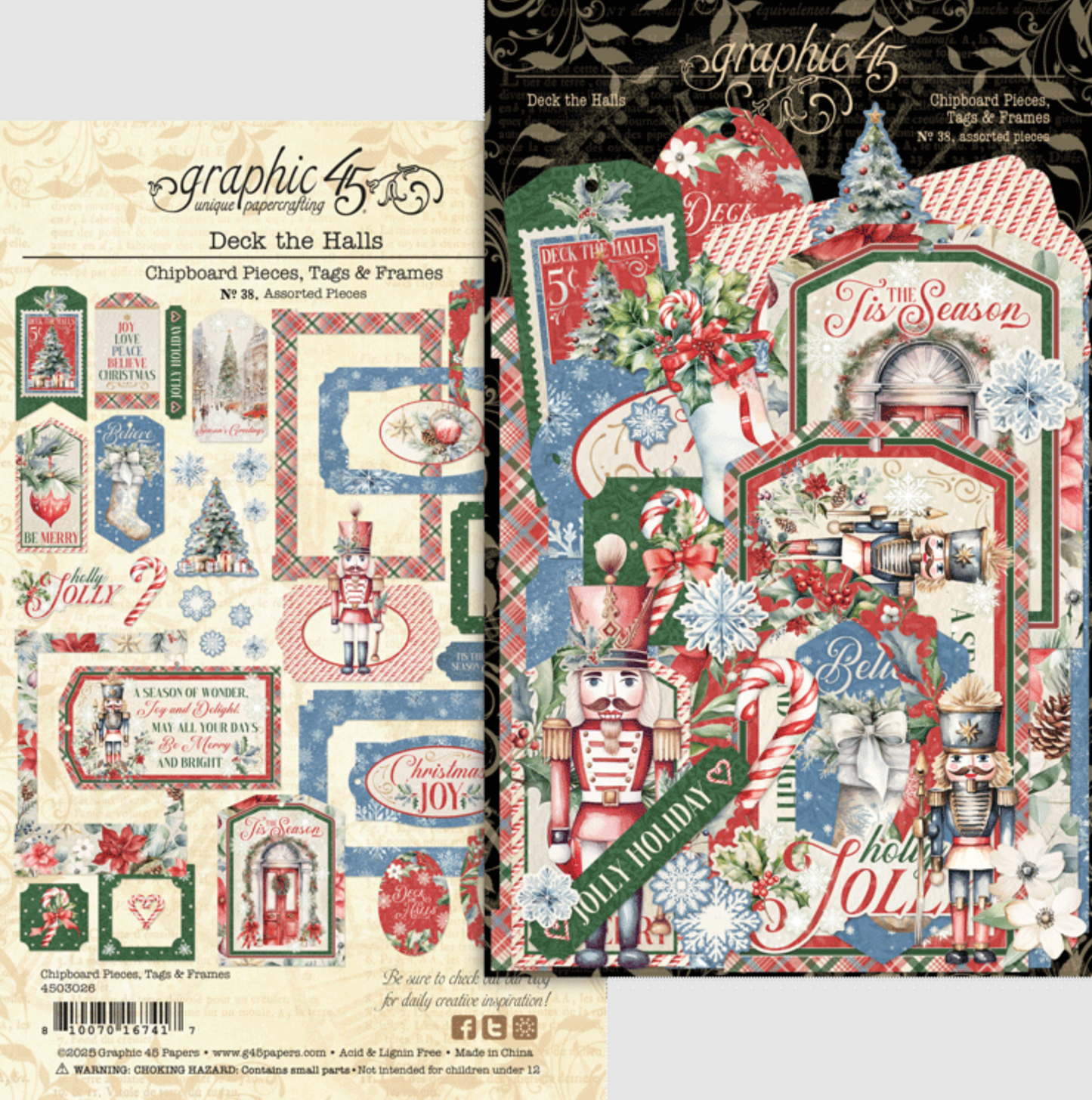 Graphic 45 Deck the Halls Policy Envelope Album