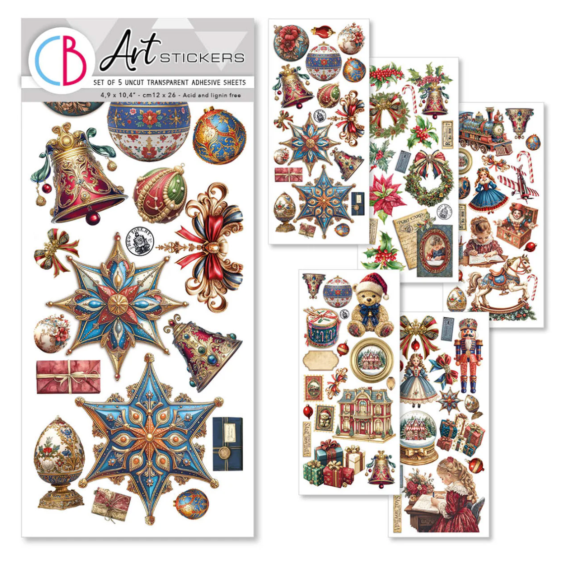 Ciao Bella Toy Shop Transparent Adhesive Sheets 5/Pkg