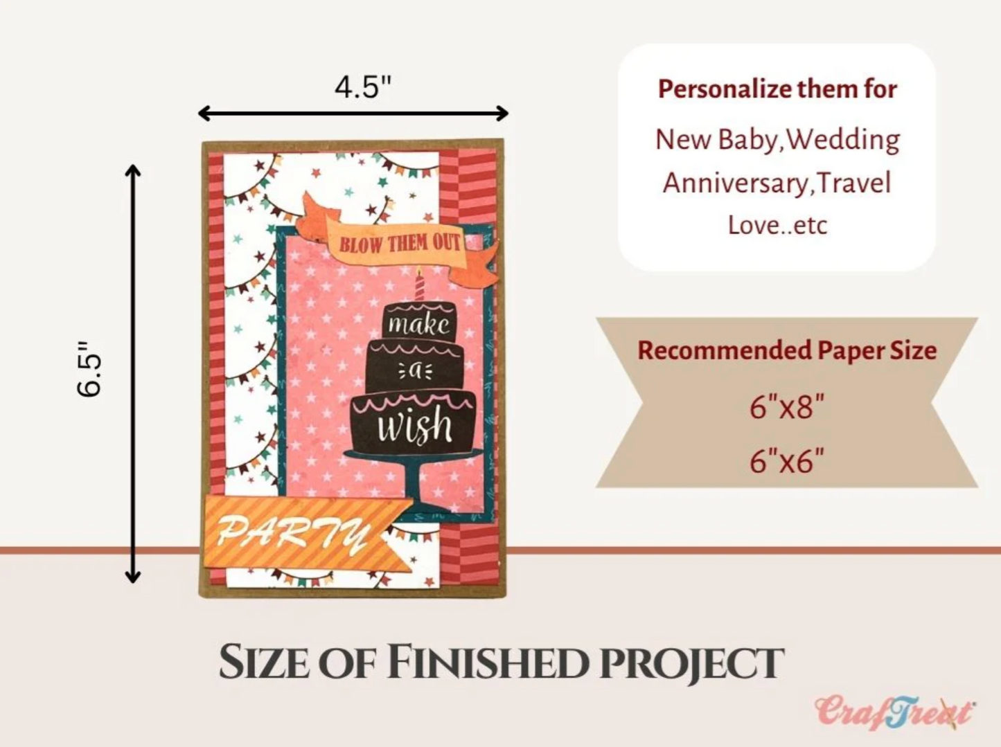 Craftreat Scrapbook Blank Quick Folio - Blissful