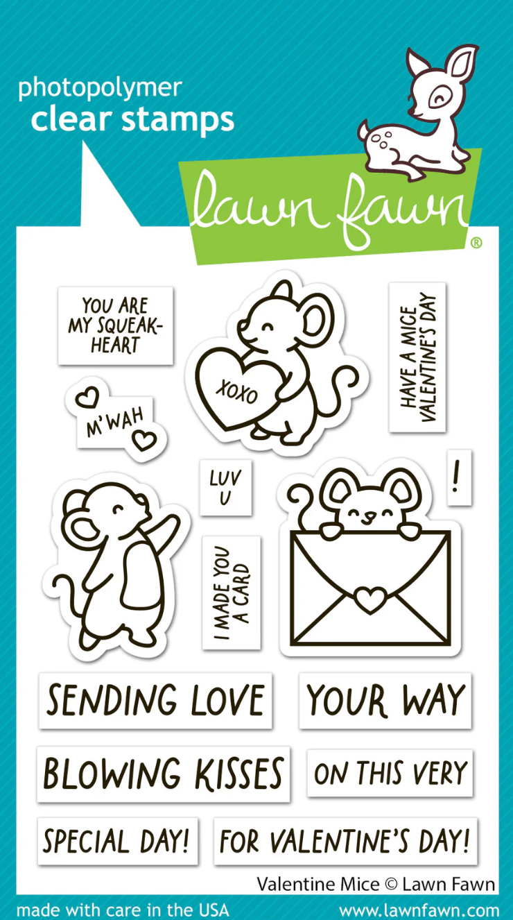Lawn Fawn Valentine Mice Bundle
