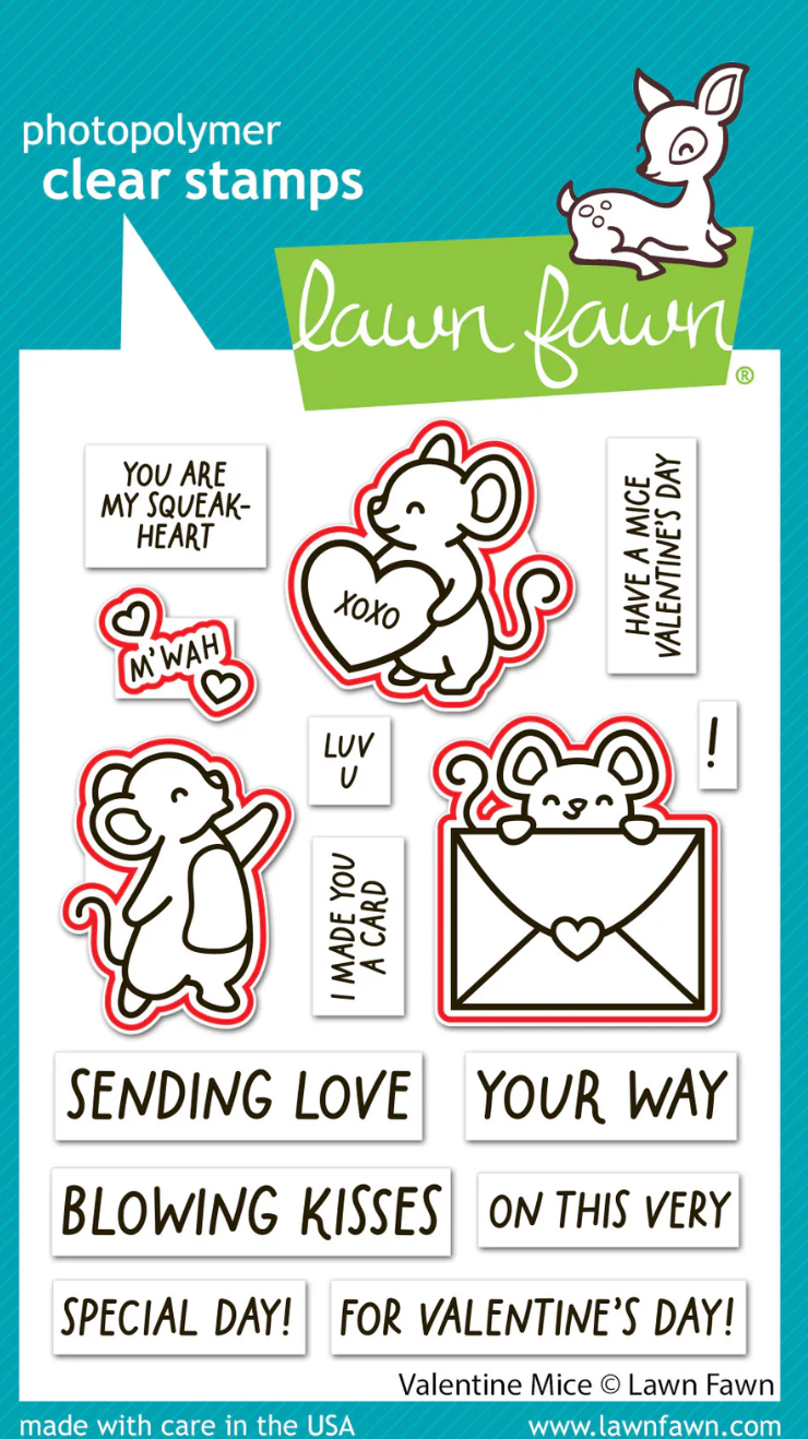 Lawn Fawn Valentine Mice Bundle
