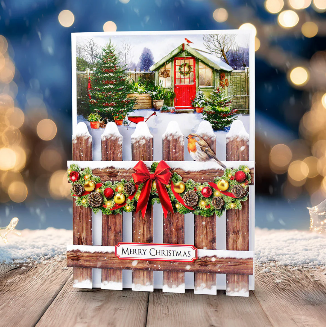 Katy Sue Christmas Garden Picket Fence Card Making Kit