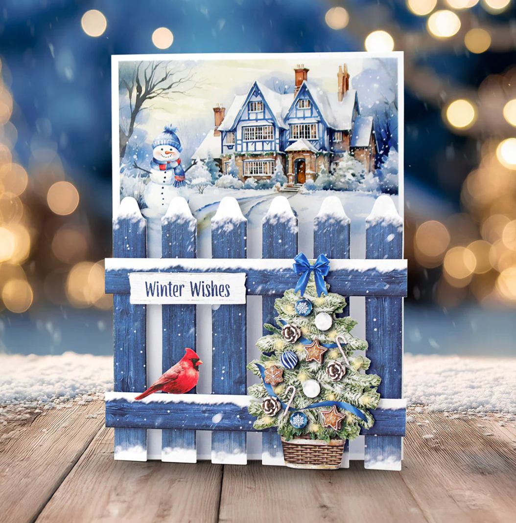 Katy Sue Christmas Garden Picket Fence Card Making Kit