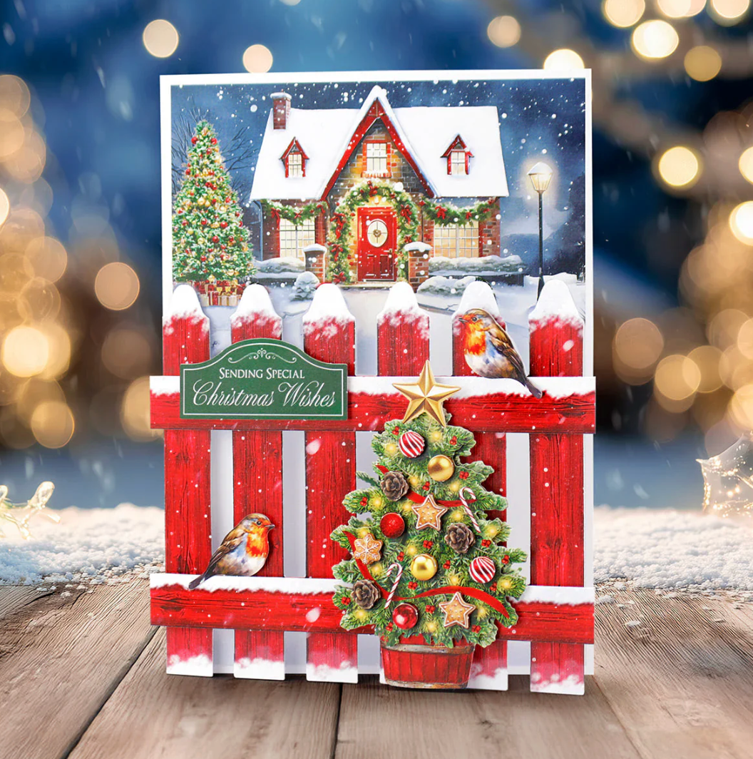 Katy Sue Christmas Garden Picket Fence Card Making Kit