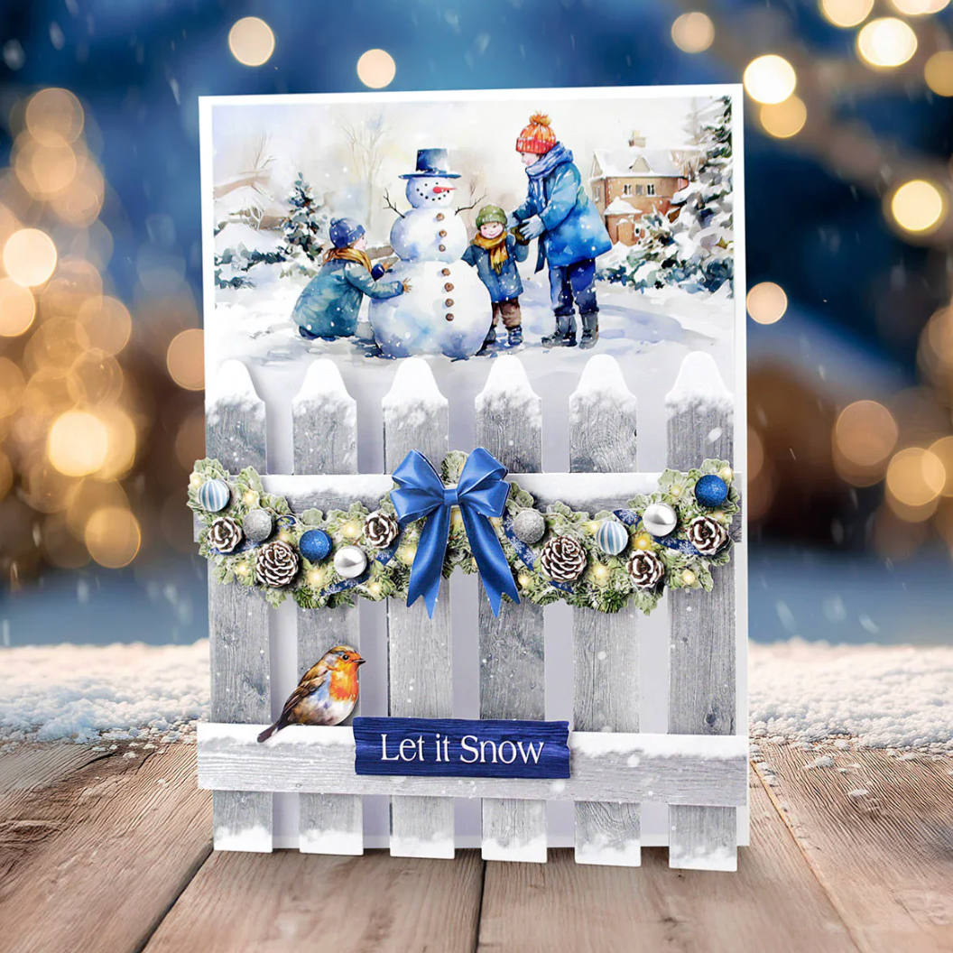 Katy Sue Christmas Garden Picket Fence Card Making Kit