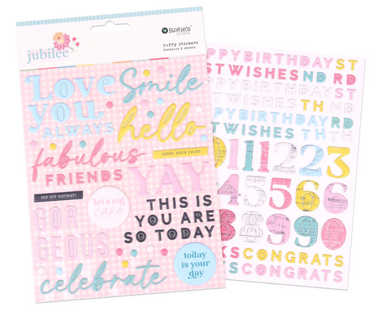 Rosie's Studio Jubilee Puffy Stickers