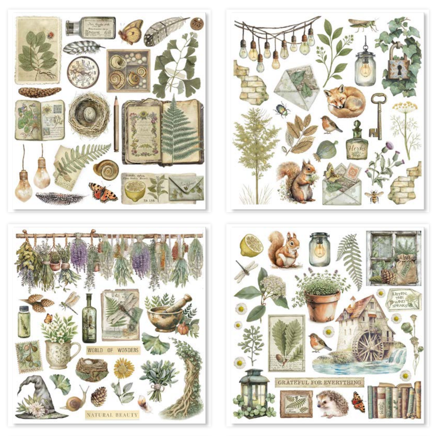 Stamperia Herbarium Silvae Junk Journal Bundle