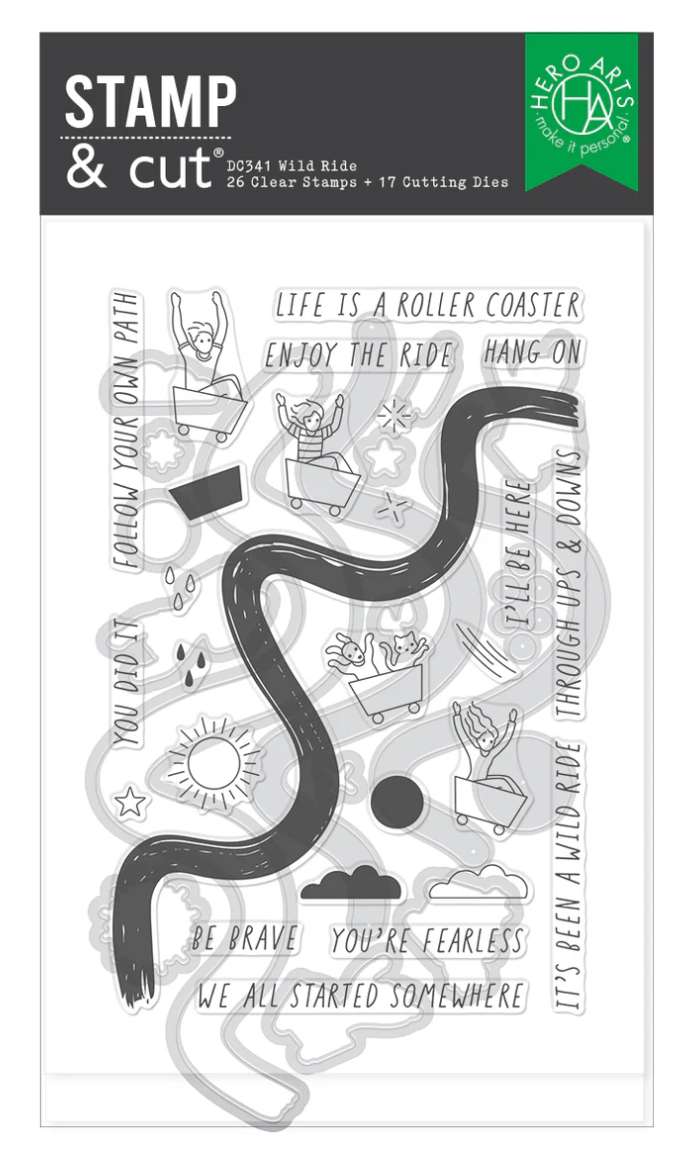 Hero Arts Wild Ride Stamp & Cut Set