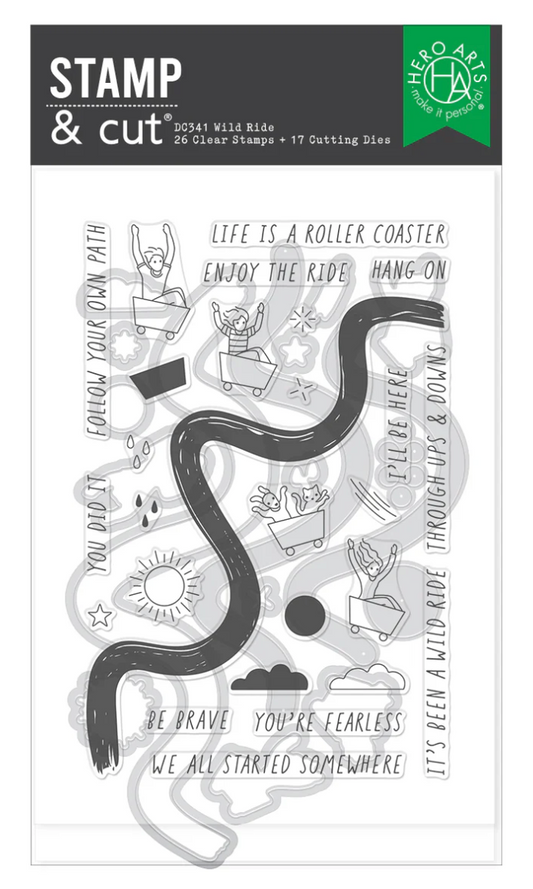 Hero Arts Wild Ride Stamp & Cut Set