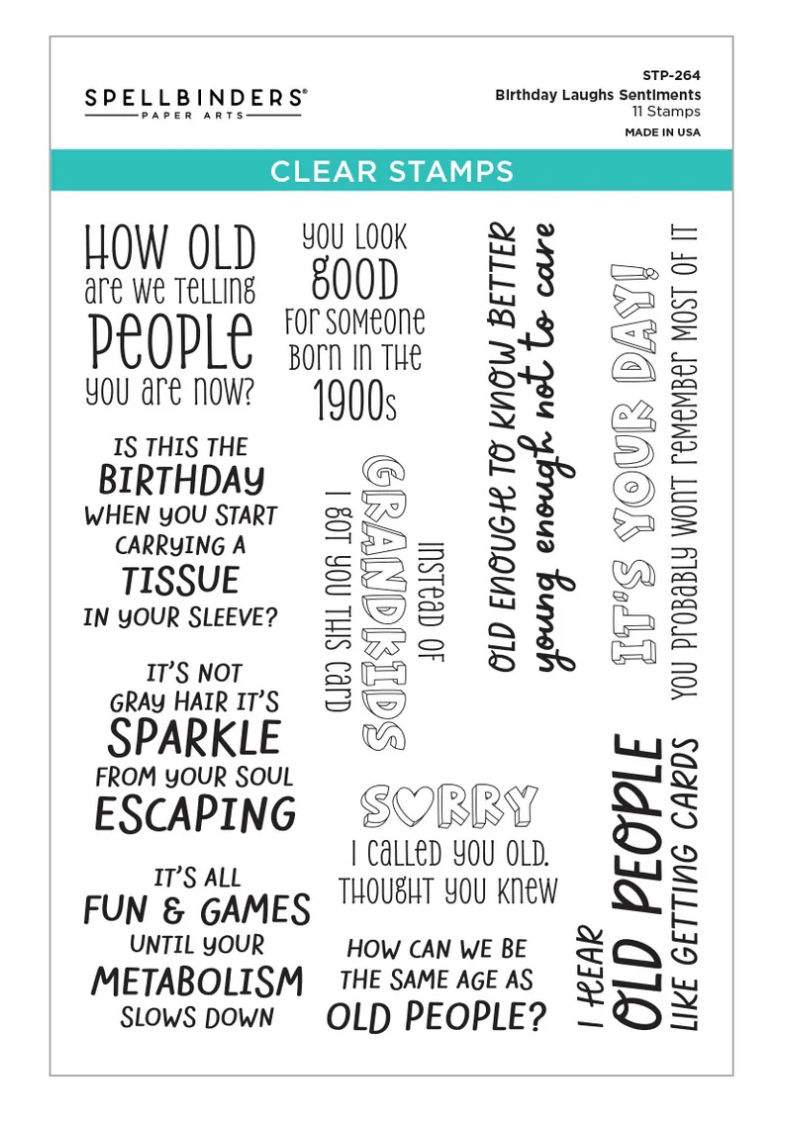 Spellbinders Aged to Perfection Dies and Stamp Bundle