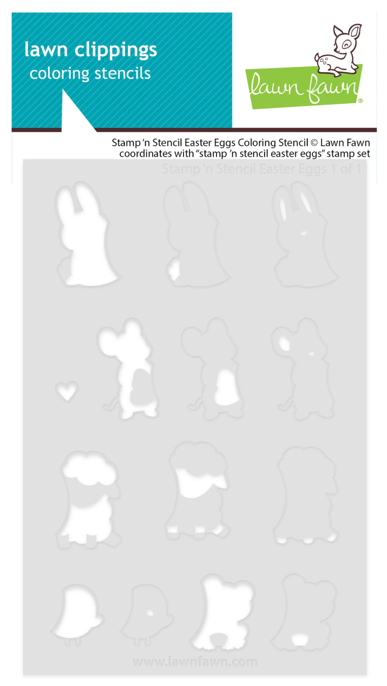 Lawn Fawn Stamp 'n Stencil Easter Eggs Bundle