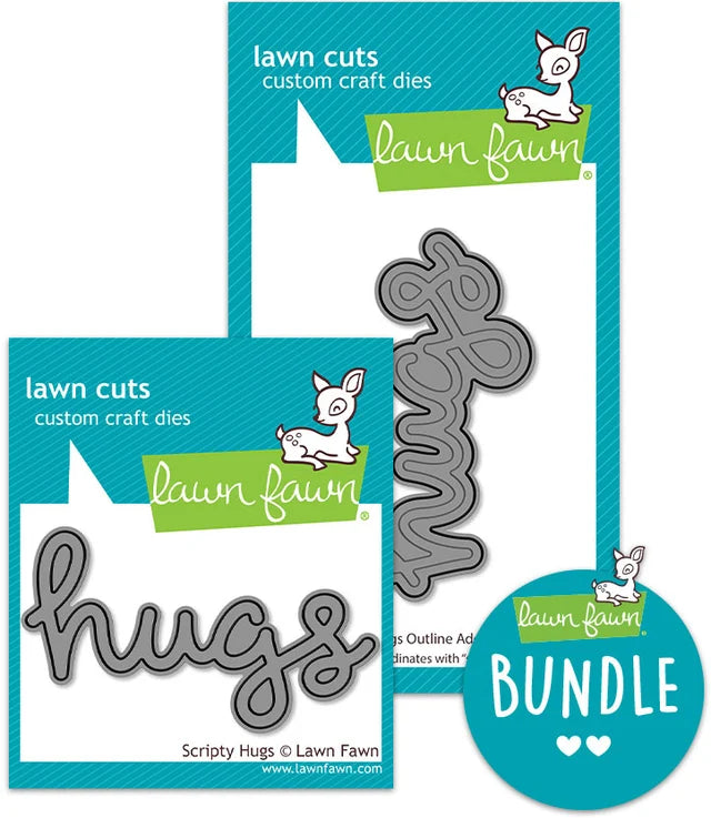 Lawn Fawn Scripty Hugs Bundle