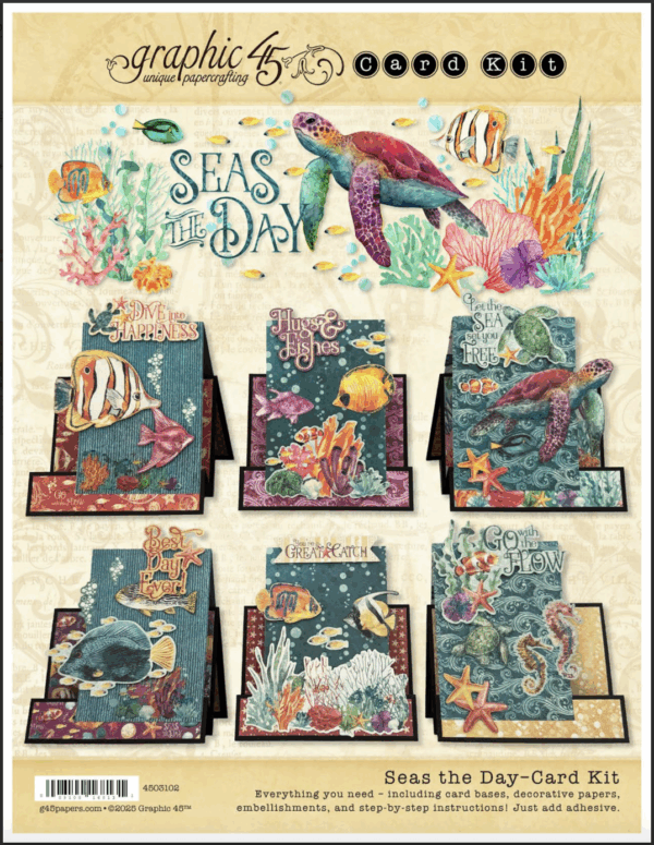 seas the day graphic 45 card kit insert panel