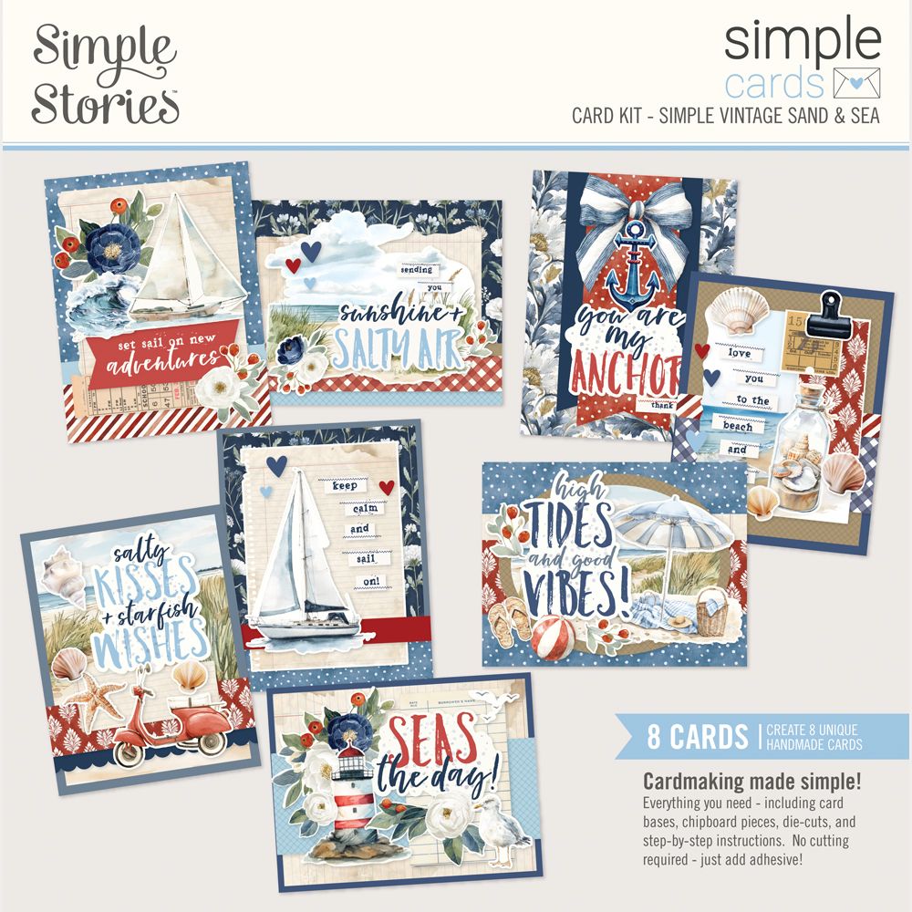 Simple Stories Simple Cards Card Kit - SImple Vintage Sand and Sea
