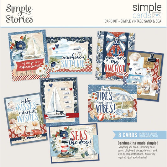 Simple Stories Simple Cards Card Kit - SImple Vintage Sand and Sea