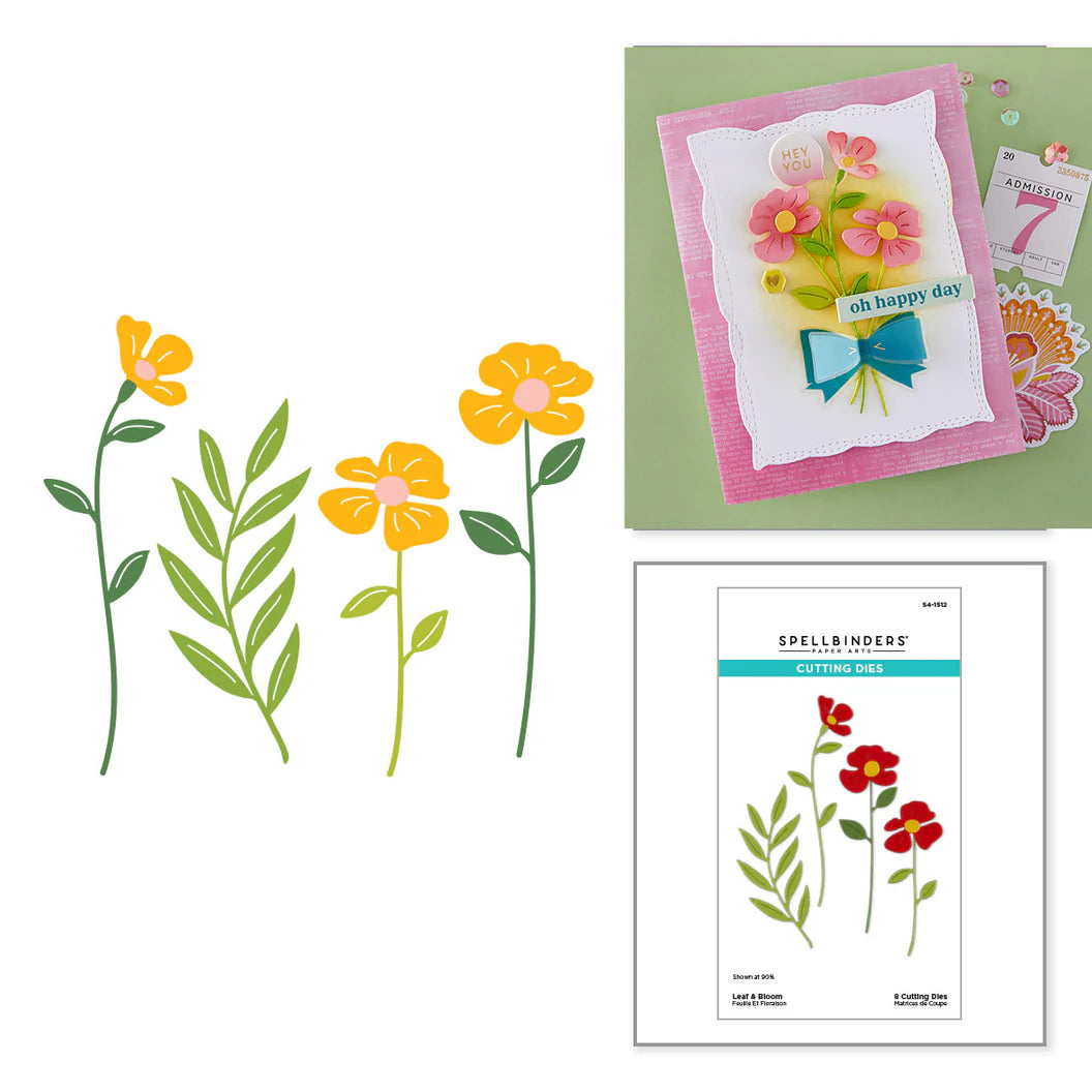 floral die sprigs for cardmaking