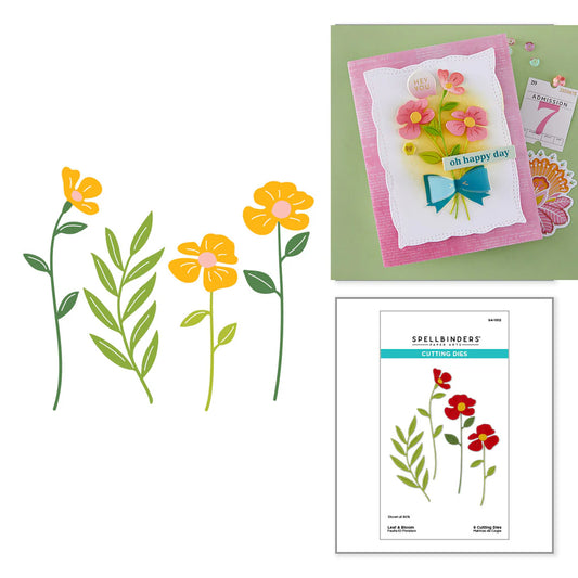 floral die sprigs for cardmaking