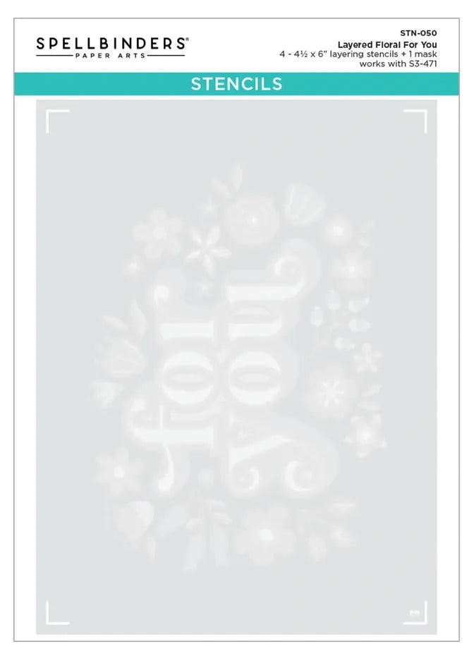 Spellbinders Floral For You Stencil & Die Bundle