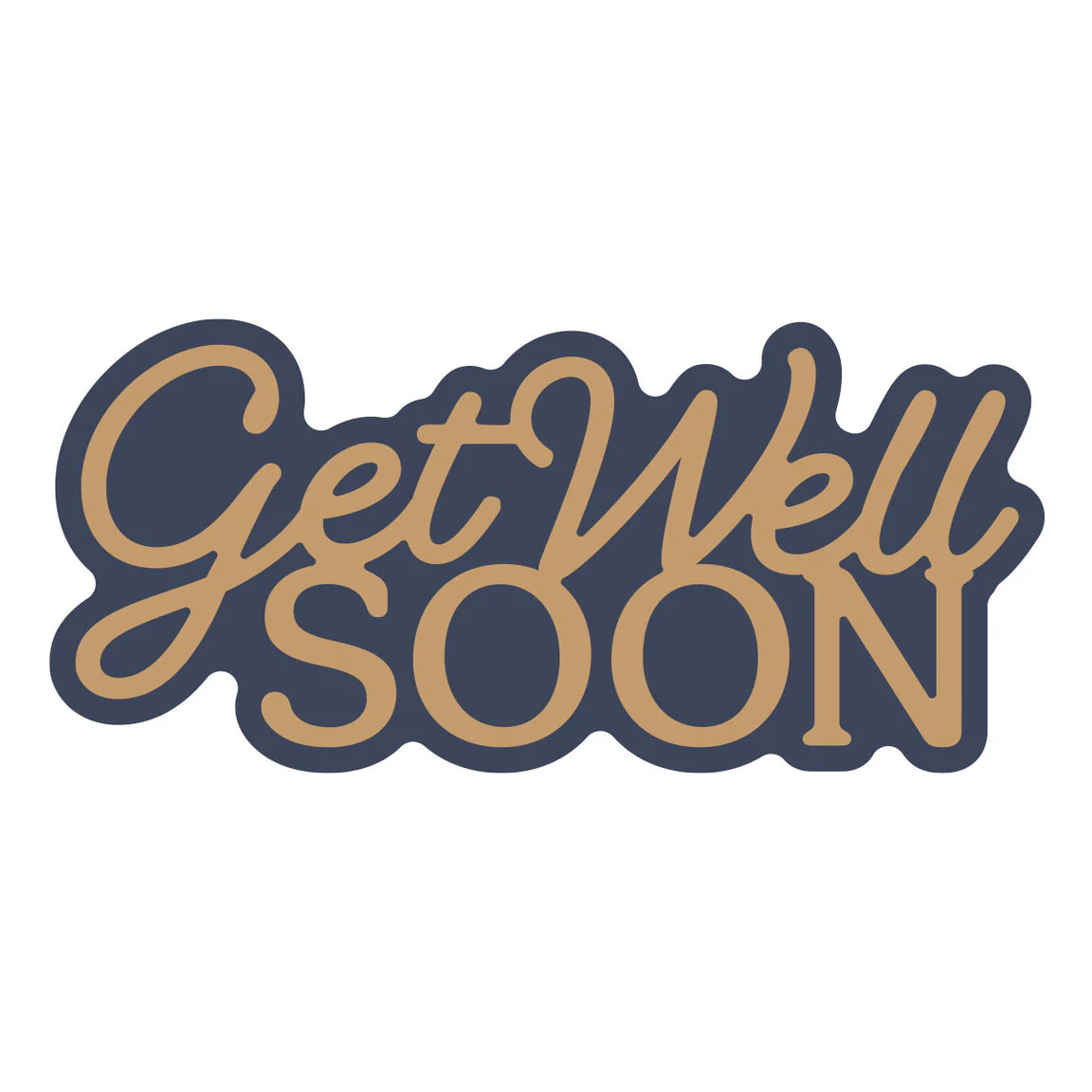 get well soon sentiment and shadow dies for cardmaking