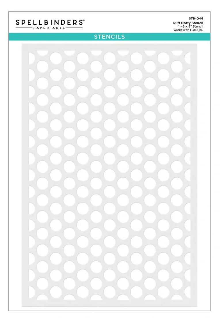 Spellbinders Puff Dotty Stencil