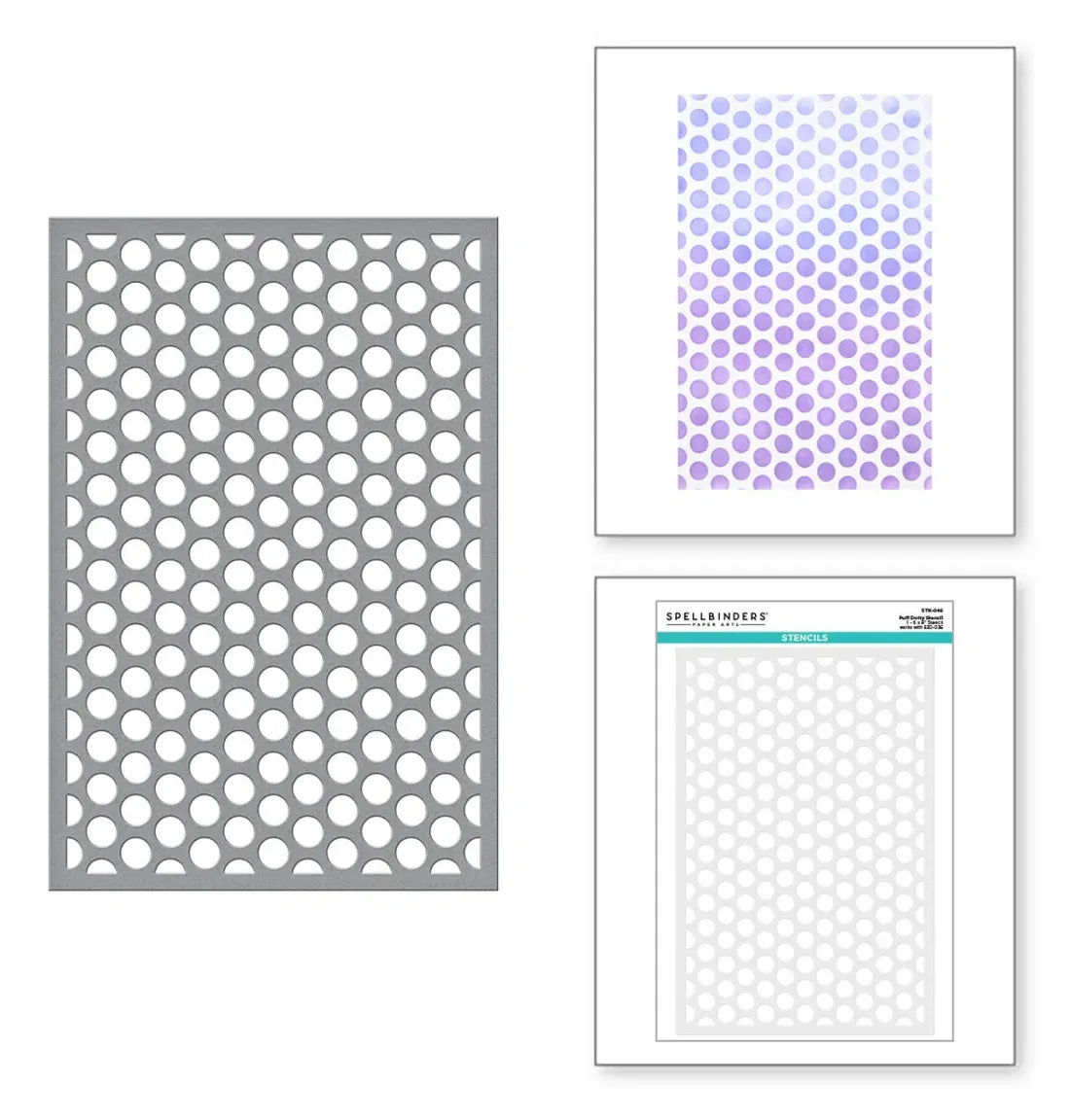 Spellbinders Puff Dotty Stencil