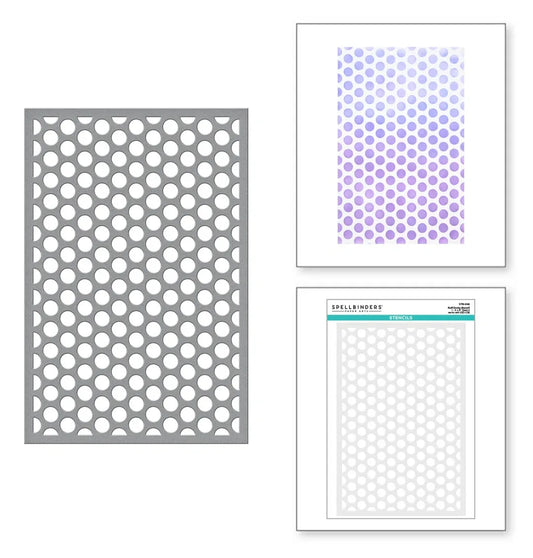 Spellbinders Puff Dotty Stencil