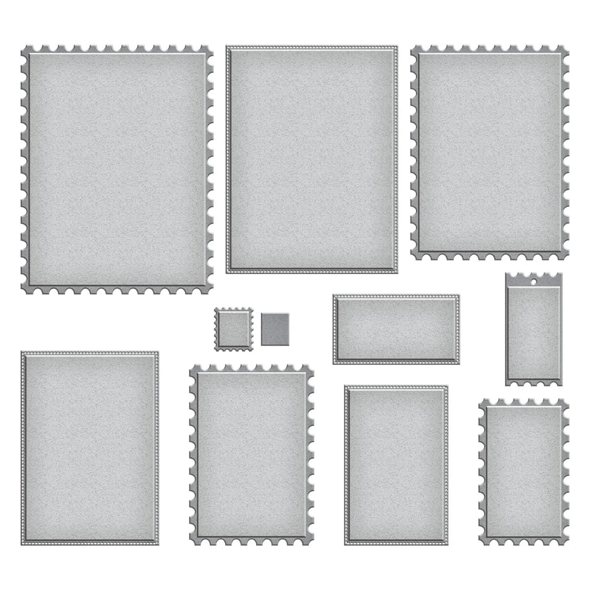Spellbinders Nested Postage Labels rectangle dies with tag dies only