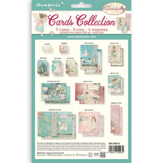 Stamperia Cards Collection packaging with various card designs on a white background